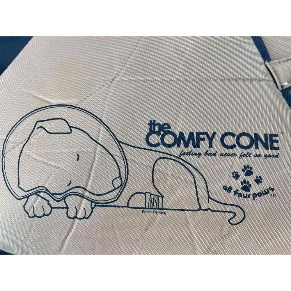 The Comfy‎ Cone Pet Recovery Collar Cone Tan Med Lng